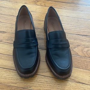 Madewell Corinne Black Lugsole Loafer size 8